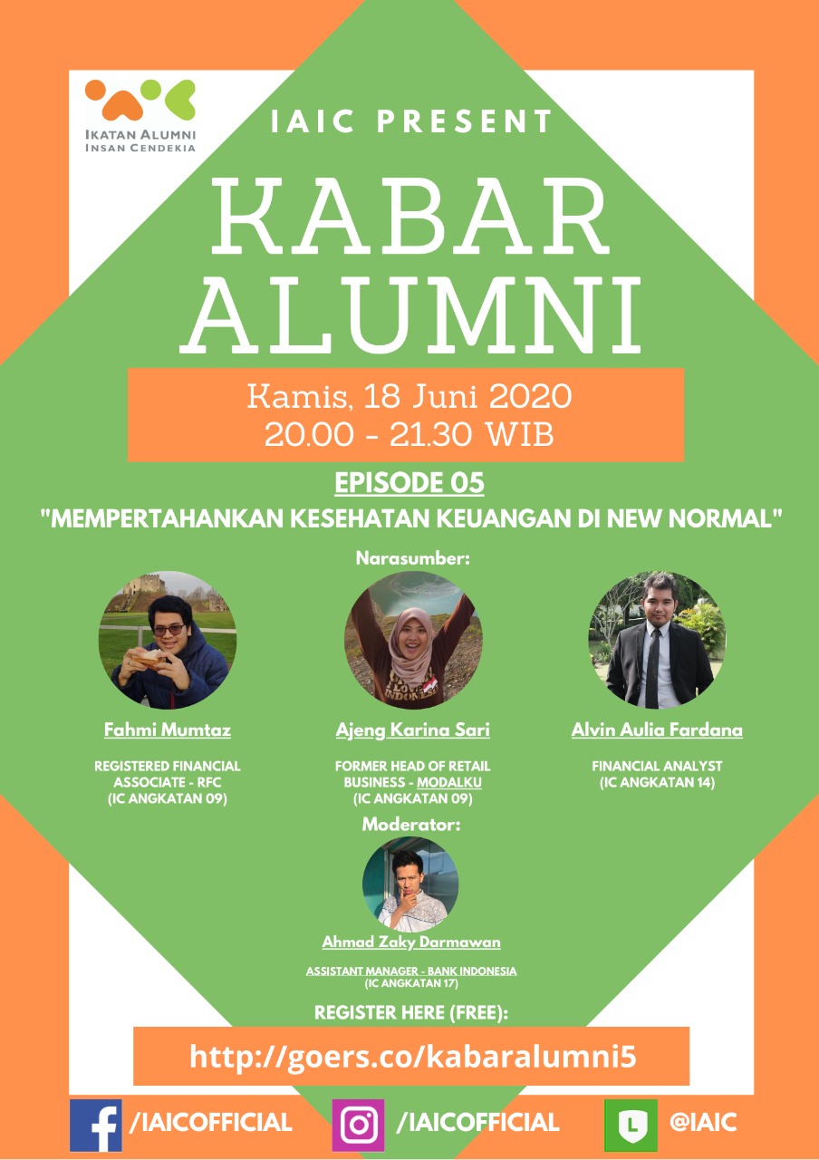 Mempertahankan Kesehatan Keuangan di New Normal #KabarAlumniE5