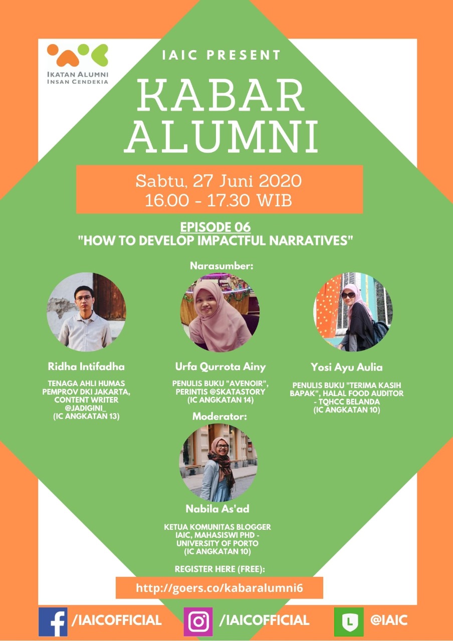 How to Develop Impactful Narratives #KabarAlumniE6